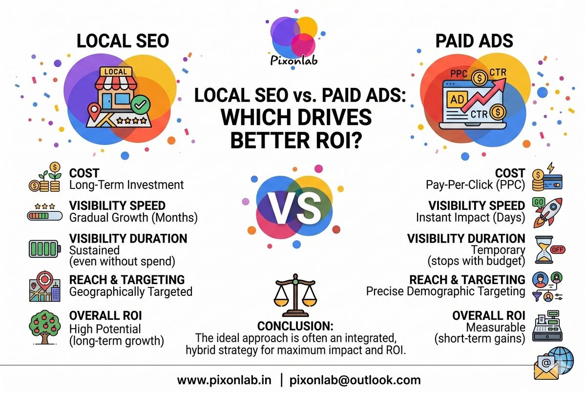 Local SEO vs Paid Ads Which Drives Better ROI