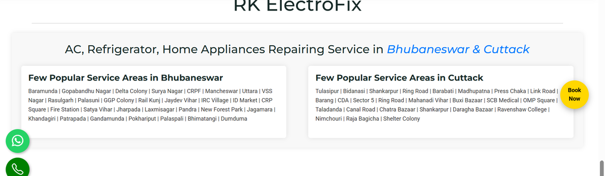 RK Electrofix locality page